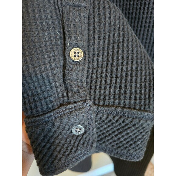 Aerie black waffle button down women's top / Shaket size XXL - Picture 5 of 8
